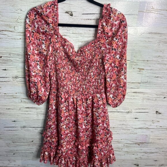 Heartloom Pink Floral Midi Dress size small - Picture 5 of 6